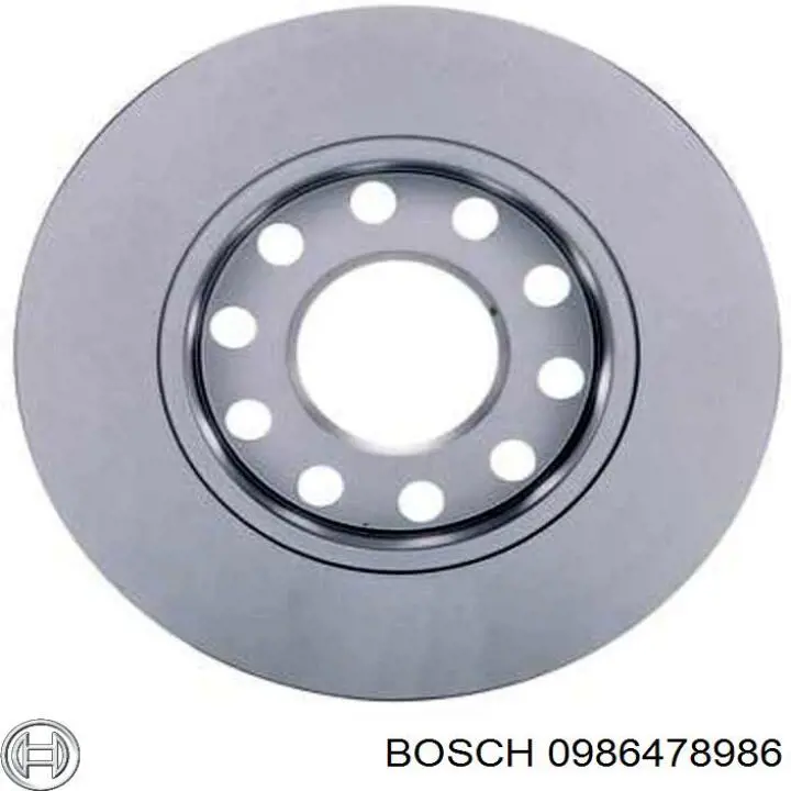 0 986 478 986 Bosch диск тормозной задний