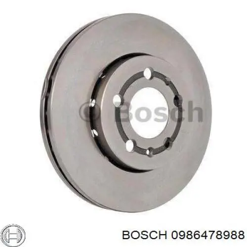 0986478988 Bosch диск тормозной передний