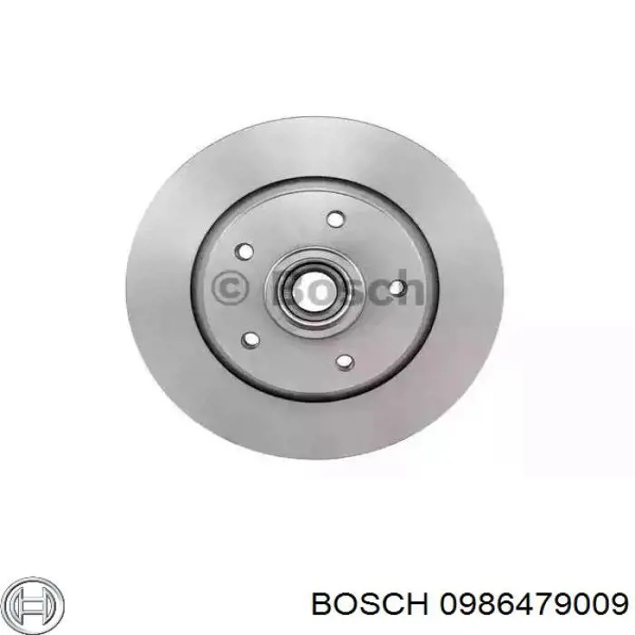 0986479009 Bosch диск тормозной задний