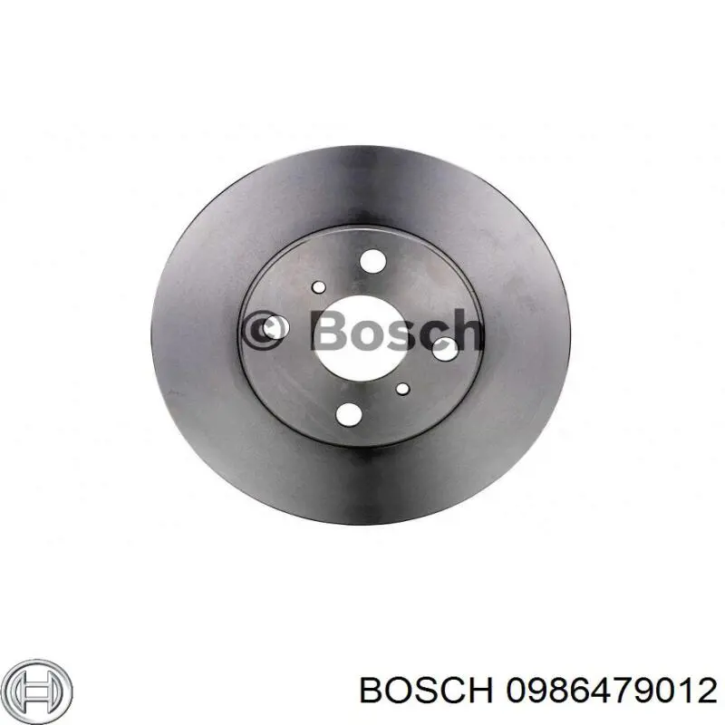 0986479012 Bosch диск тормозной передний