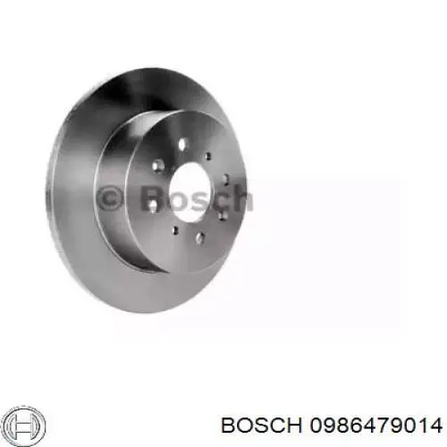 0986479014 Bosch диск тормозной задний