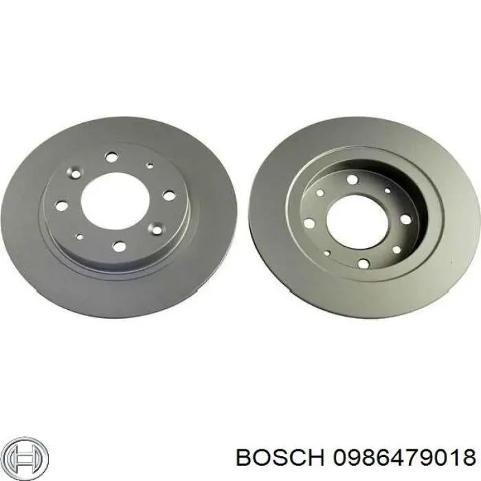 0986479018 Bosch диск тормозной задний