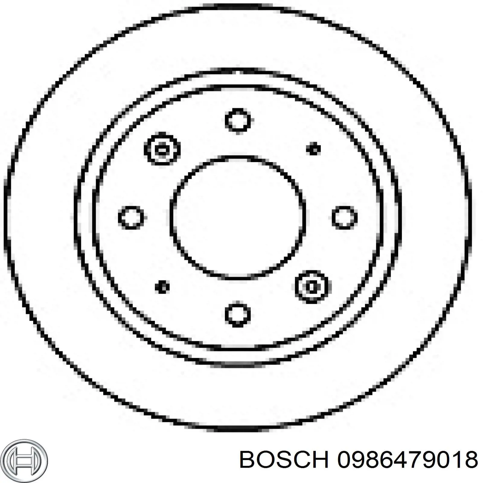 Тормозные диски 0986479018 Bosch