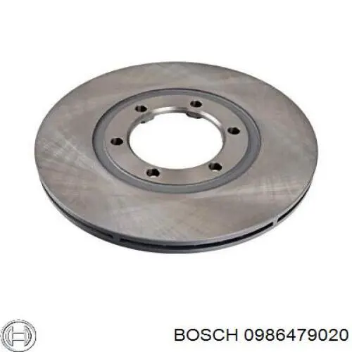 Передние тормозные диски 0986479020 Bosch