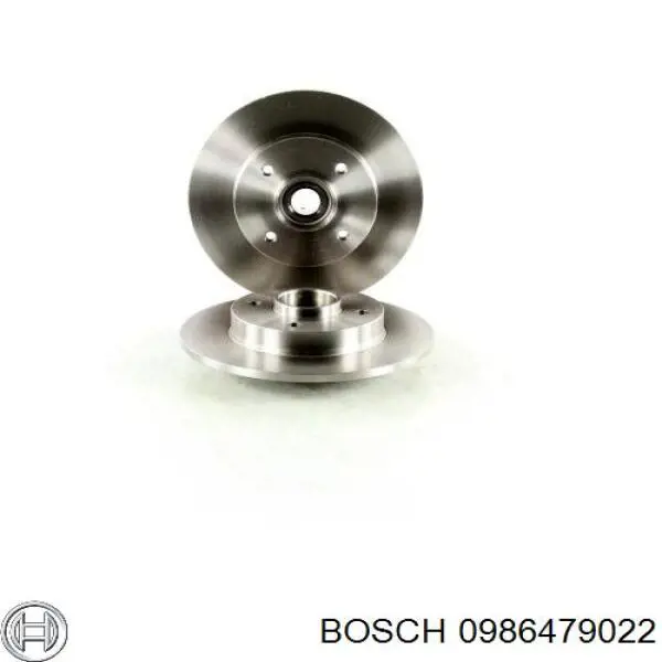 0986479022 Bosch диск тормозной задний