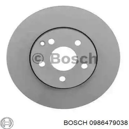 0986479038 Bosch диск тормозной передний