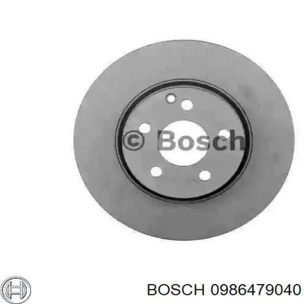 Передние тормозные диски 0986479040 Bosch