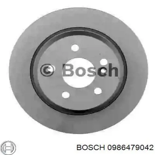 0986479042 Bosch диск тормозной задний