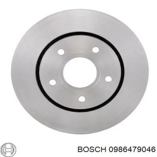 Передние тормозные диски 0986479046 Bosch