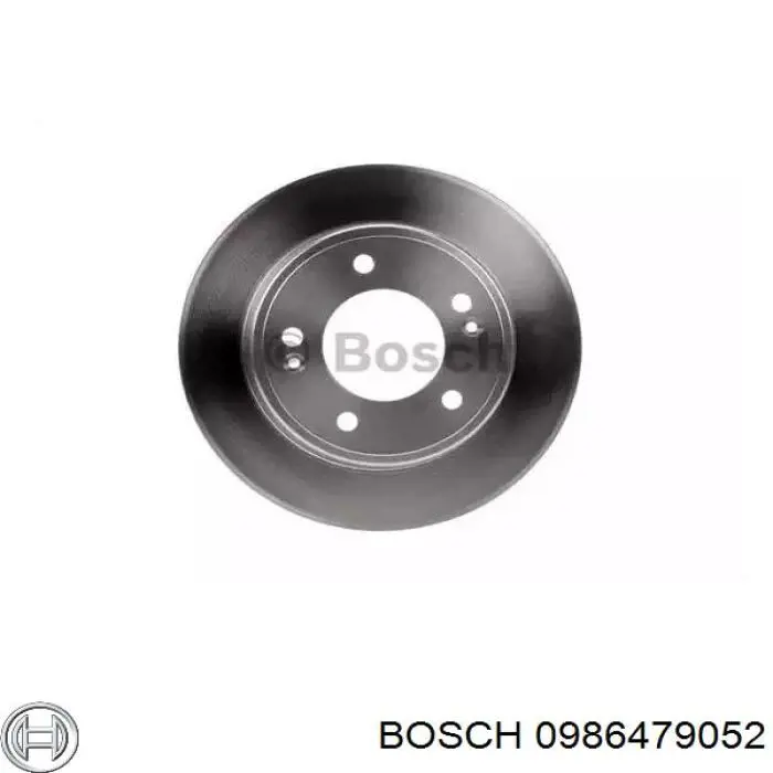 0986479052 Bosch диск тормозной задний
