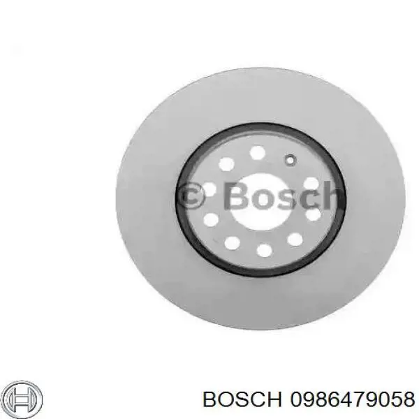 0986479058 Bosch диск тормозной передний