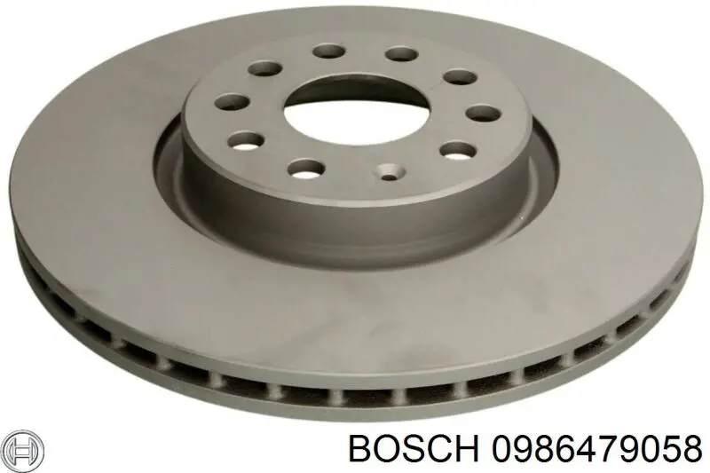 Disco de freno delantero 0986479058 Bosch