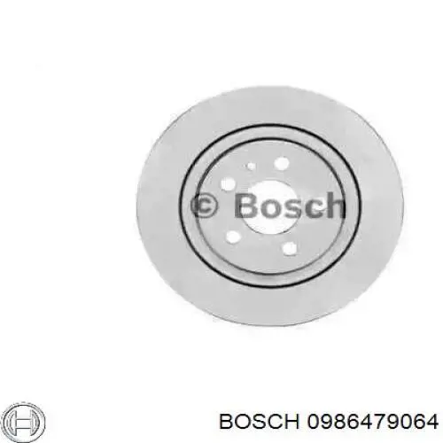 Тормозные диски 0986479064 Bosch