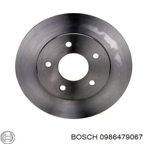 0986479067 Bosch диск тормозной задний