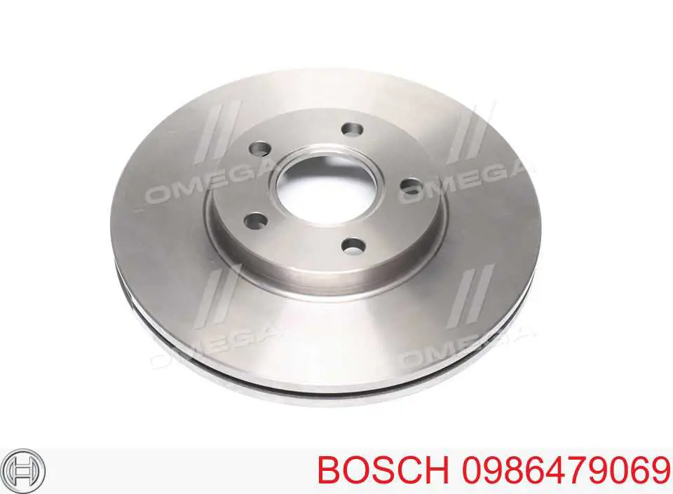 Передние тормозные диски 0986479069 Bosch