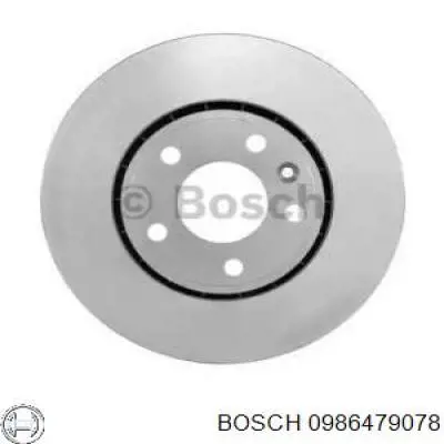 Передний тормозной диск Bosch 0986479078
