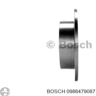0986479087 Bosch диск тормозной задний