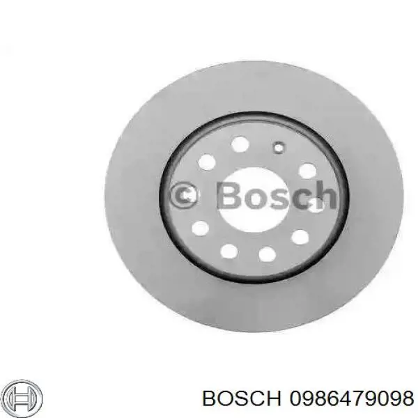 Диск тормозной передний Bosch 0986479098