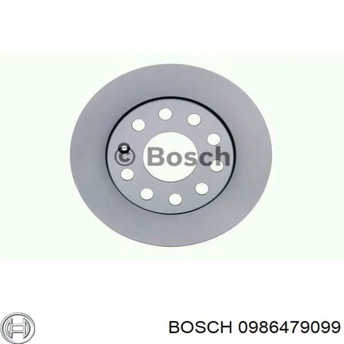 Disco de freno trasero 0986479099 Bosch