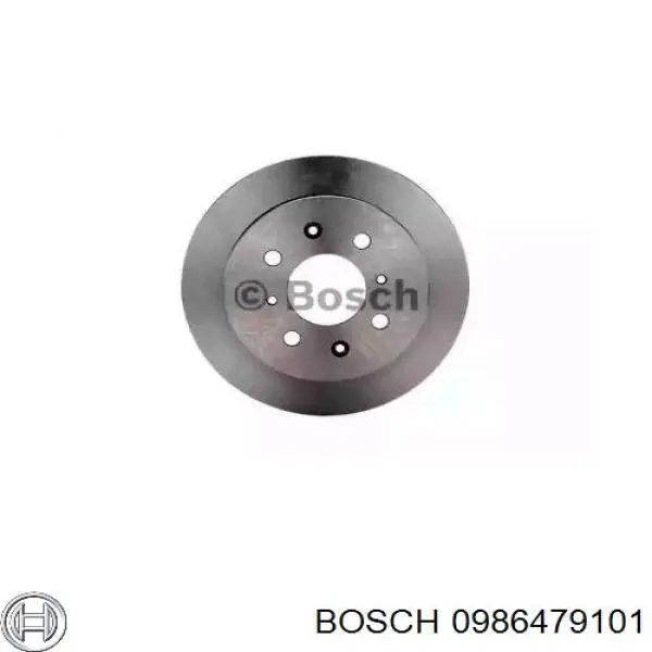 Disco de freno trasero 0986479101 Bosch