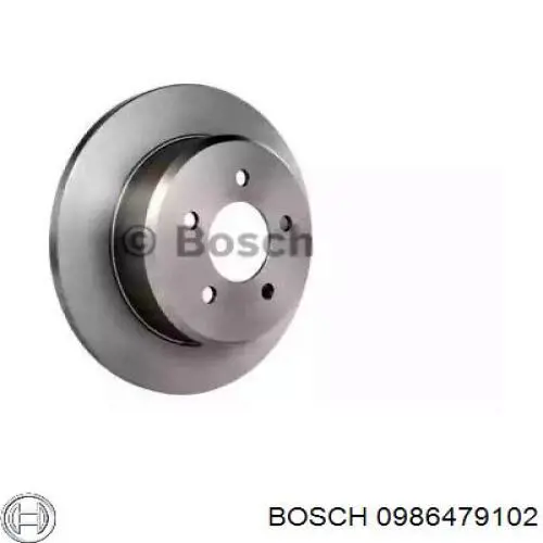 Тормозные диски 0986479102 Bosch