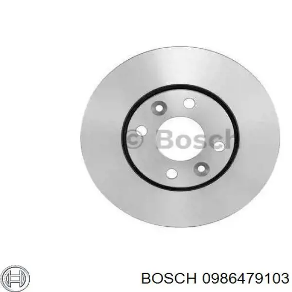 Freno de disco delantero 0986479103 Bosch