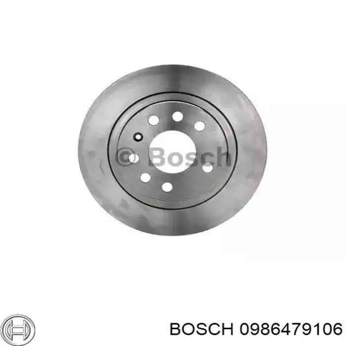 0986479106 Bosch диск тормозной задний