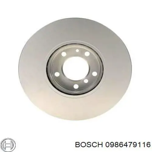 Freno de disco delantero 0986479116 Bosch