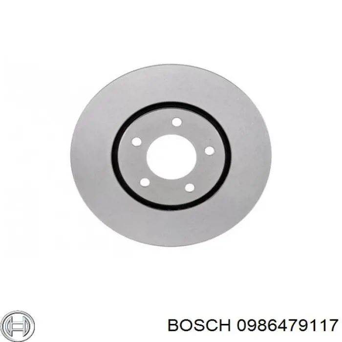 Freno de disco delantero 0986479117 Bosch
