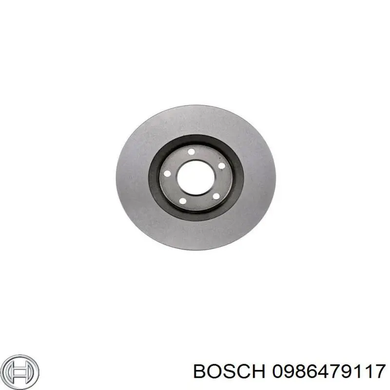0 986 479 117 Bosch диск тормозной передний