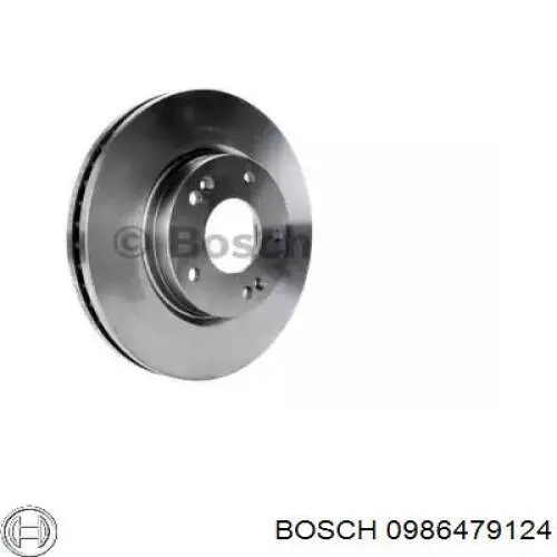 0986479124 Bosch диск тормозной передний