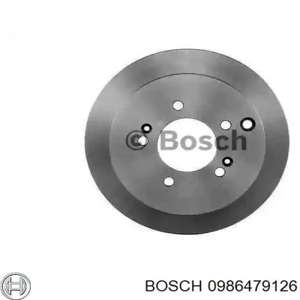 0986479126 Bosch диск тормозной задний