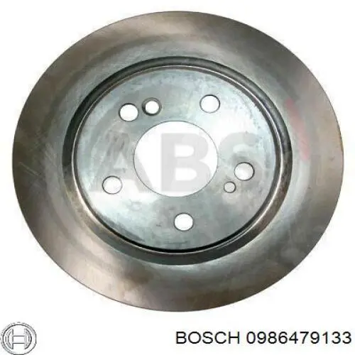 0986479133 Bosch диск тормозной задний