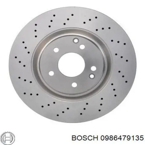 0986479135 Bosch диск тормозной передний