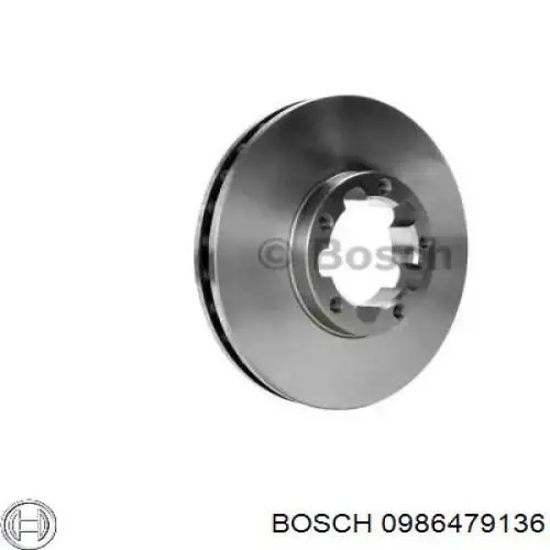 0 986 479 136 Bosch передние тормозные диски