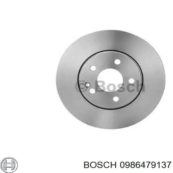 0986479137 Bosch диск тормозной передний