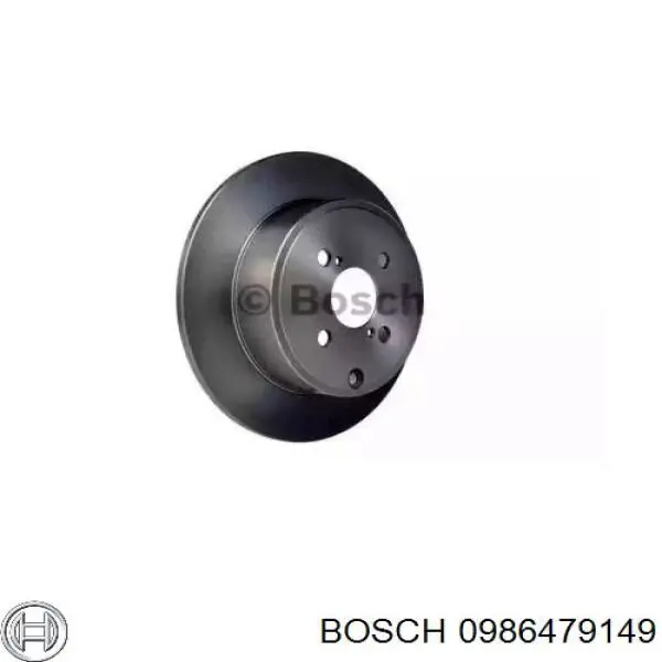 0986479149 Bosch диск тормозной задний