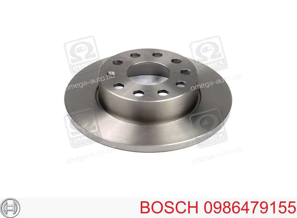 0986479155 Bosch диск тормозной задний