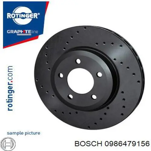 Купить 0986479156 Bosch Ротор тормозной