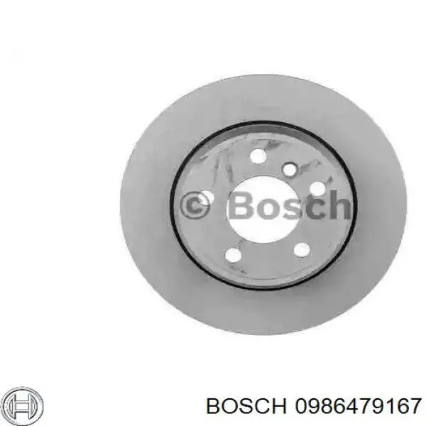 Тормозные диски 0986479167 Bosch