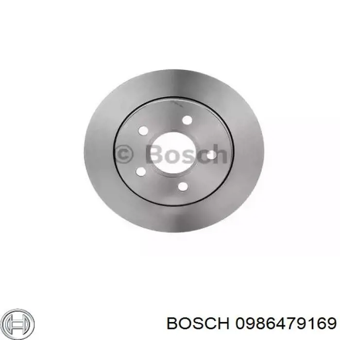 0986479169 Bosch диск тормозной задний