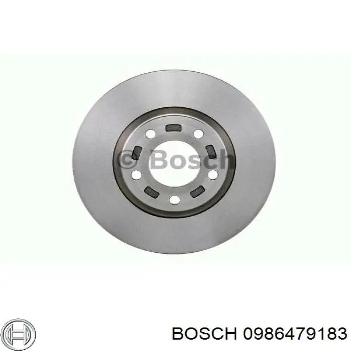 Freno de disco delantero 0986479183 Bosch