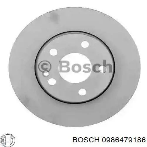 Диск тормозной передний Bosch 0986479186