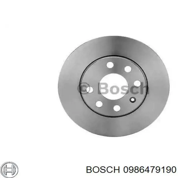 Передние тормозные диски 0986479190 Bosch