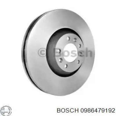 0 986 479 192 Bosch диск тормозной передний