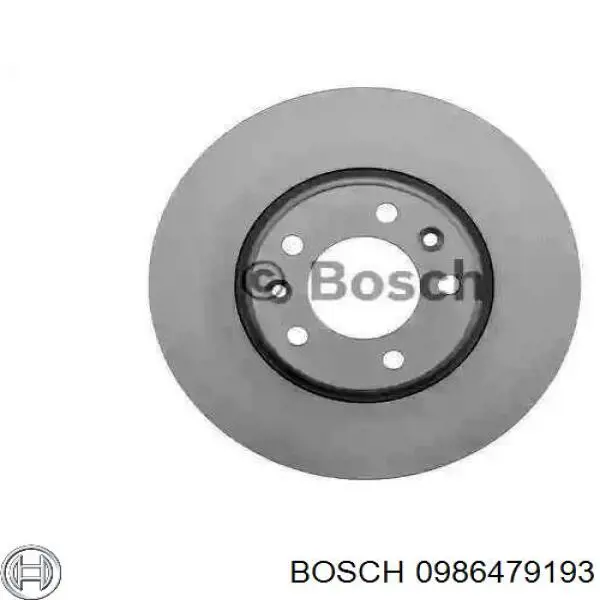 Передние тормозные диски 0986479193 Bosch