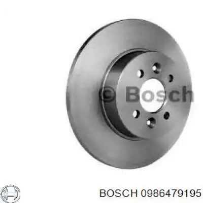 0 986 479 195 Bosch диск тормозной задний