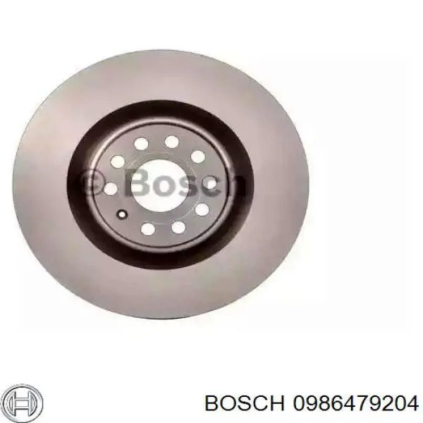 0986479204 Bosch диск тормозной передний