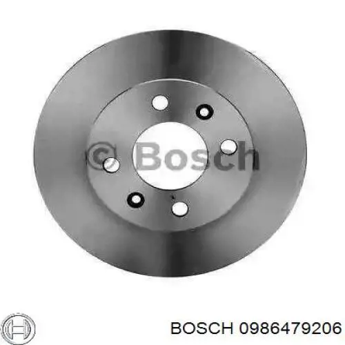 Передние тормозные диски 0986479206 Bosch