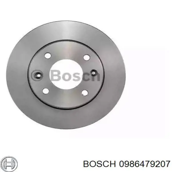 Передние тормозные диски 0986479207 Bosch